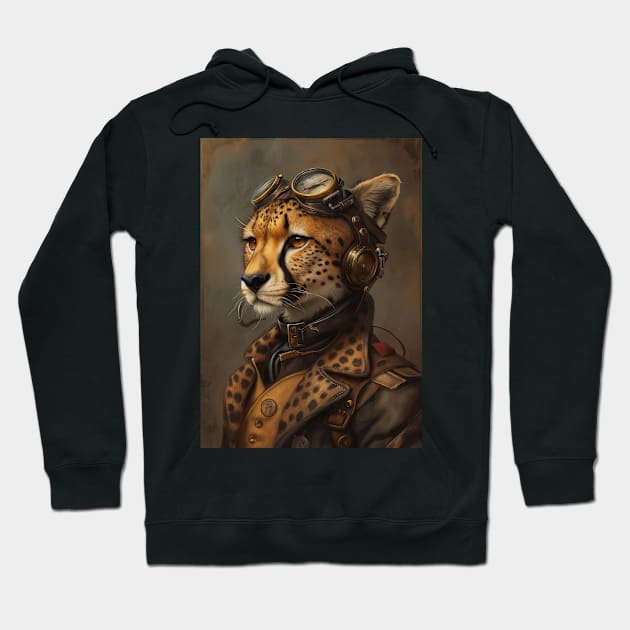 Steampunk Cheetah Hoodie by Durro